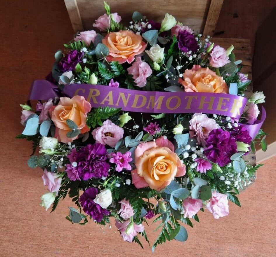Floral arrangement on church lectern